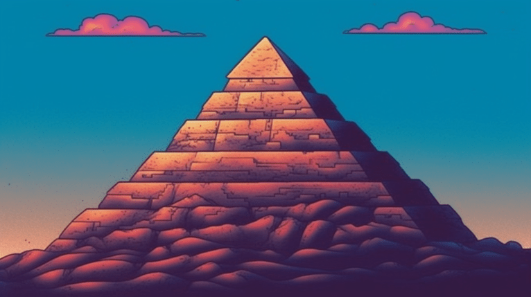 pyramide à dégrès