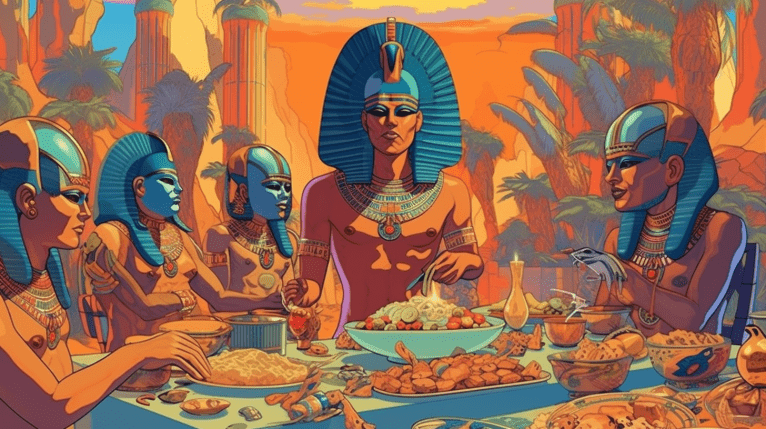 La cuisine sous l'egypte antique